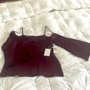 Dressy blouse adjustable strap NWT SZ S